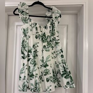 Abercrombie & Fitch Green Floral Mini Dress